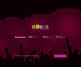 Beatfm.cl(98.7 Valle de Aconcagua) Screenshot