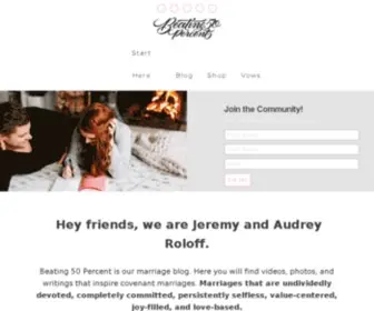 Beating50Percent.com(Beating 50 Percent WordPress) Screenshot