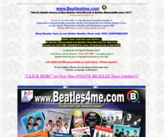 Beatles4ME.com(Beatles Vinyl Records) Screenshot