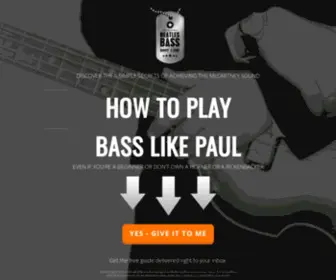 Beatlesbassbootcamp.com(Play Like Paul with Lenie Colacino) Screenshot