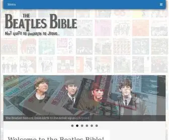 Beatlesbible.com(The Beatles Bible) Screenshot