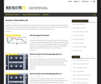 Beatmakershq.com(Beat Makers HQ) Screenshot