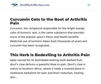 Beatmyarthritis.com(Beat My Arthritis) Screenshot