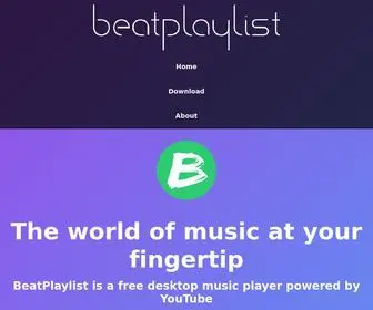 Beatplaylist.com(BeatPlaylist) Screenshot