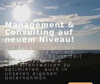 Beatricebuerger.com(Management, Training, Coaching) Screenshot