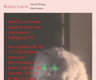 Beatriceloayza.com(Beatrice Loayza) Screenshot