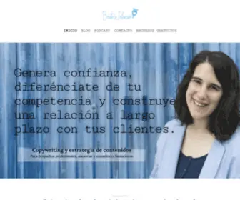 Beatrizinfanzon.com(Copywriting) Screenshot