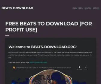 Beats-Download.org(FREE BEATS TO DOWNLOAD) Screenshot