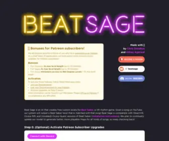 Beatsage.com(Beat Sage) Screenshot