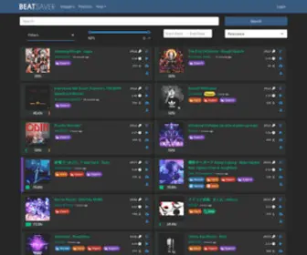 Beatsaver.com(Beat saber custom maps) Screenshot