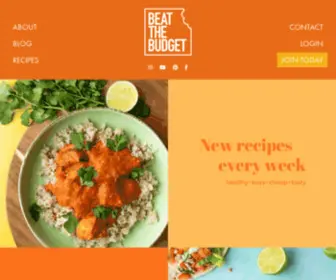 Beatthebudget.com(Healthy & Delicious Recipes on a Budget) Screenshot