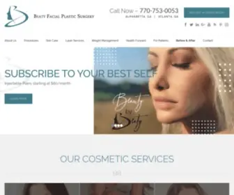 Beatymd.com(Facial Plastic Surgery Metro Atlanta GA) Screenshot