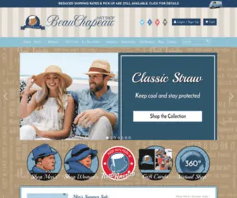 Beauchapeau.com(BeauChapeau Hat Shop in Niagara On The Lake) Screenshot