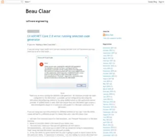 Beauclaar.com(Beau Claar) Screenshot