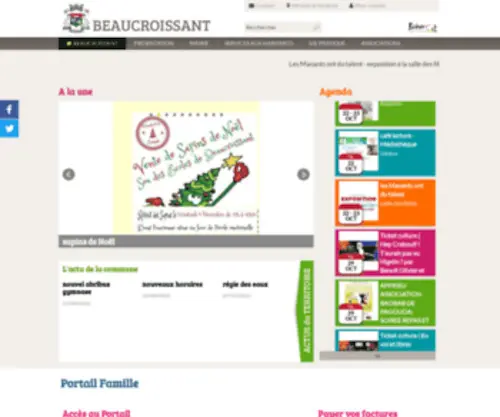 Beaucroissant.com(Ville de Beaucroissant) Screenshot