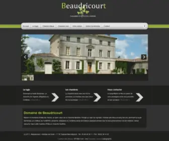 Beaudricourt.com(Chambre d'hote charente maritime) Screenshot