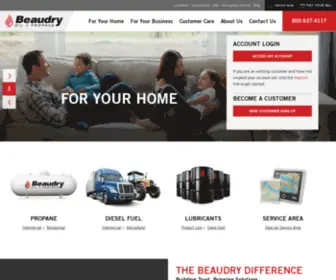 Beaudryoilpropanedieselfuel.com(Residential & Commercial Propane & Fuel Delivery) Screenshot