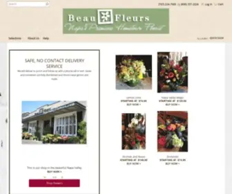 Beaufleursorders.com(Napa Florist) Screenshot