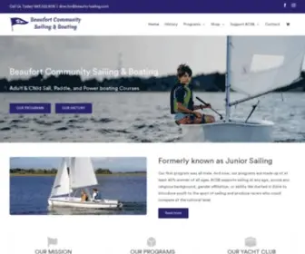 Beaufortsailing.com(Beaufort Community Sailing & Boating) Screenshot