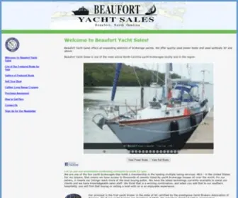 Beaufortyachtsales.com(Yacht Sales) Screenshot