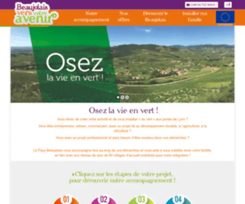 Beaujolais-Vertvotreavenir.com(Beaujolais Vert) Screenshot