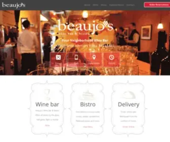 Beaujos.net(Beaujo's Wine Bar & Bistro) Screenshot