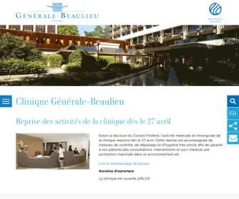 Beaulieu.ch(Clinique Générale) Screenshot