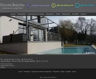 Beaulieuconstructions.com(Beaulieu Construction) Screenshot