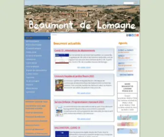 Beaumont-DE-Lomagne.fr(Site Officiel de la ville Beaumont de lomagne) Screenshot