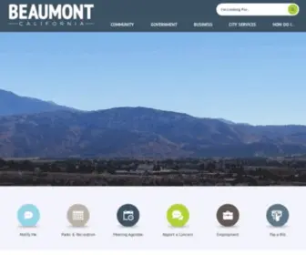 Beaumontca.gov(Beaumont, CA) Screenshot