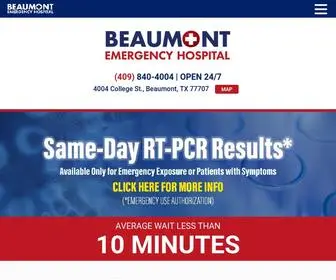 Beaumonteh.com(24-Hour Emergency Room) Screenshot