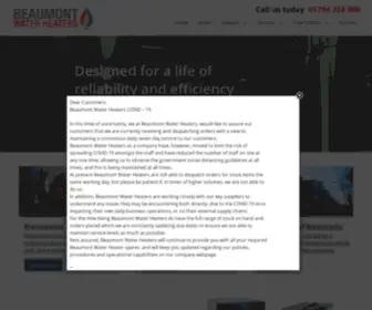 Beaumontheaters.com(Industrial Heater Systems) Screenshot