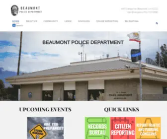 Beaumontpd.org(Police Department) Screenshot
