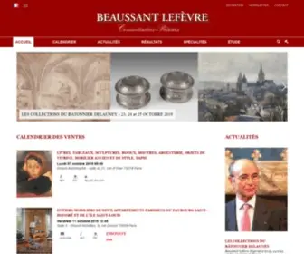 Beaussant-Lefevre.com(Ventes aux enchères Beaussant Lefèvre) Screenshot