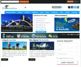 Beaustralian.com(Migrate to Australia) Screenshot