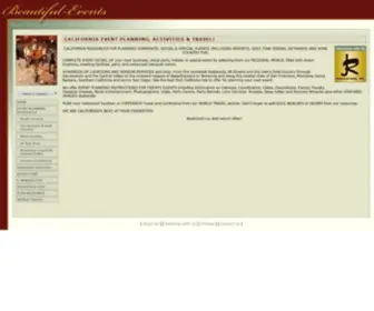 Beautiful-Events.com(Napa valley wineries) Screenshot