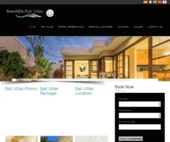 Beautifulbalivillas.com(Legian Villas) Screenshot