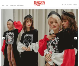 Beautifulcriminals.com(Магазин брендовой одежды) Screenshot