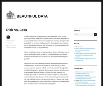 Beautifuldata.net(Blogging about big data) Screenshot