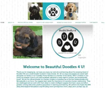 Beautifuldoodles4U.com(Beautiful Doodles 4 U Casa Grande AZ Goldendoodles & Bernedoodles) Screenshot