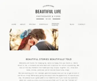 Beautifullifeuk.com(Beautiful Life Wedding Video and Wedding Photography) Screenshot