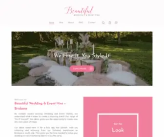 Beautifulweddinghire.com.au(Beautiful Wedding Hire) Screenshot