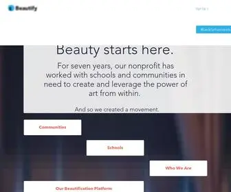 Beautifyearth.com(Call for Artists) Screenshot