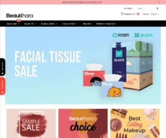 Beautihara.com(Largest Selection of K Beauty Online Store) Screenshot