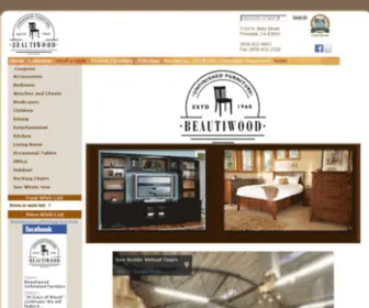 Beautiwoodunfinishedfurniture.com(Beautiwood Unfinished Furniture) Screenshot