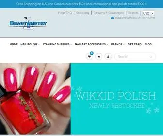 Beautometry.com(International & Indie Nail Polish & Nail Stamping Plates) Screenshot