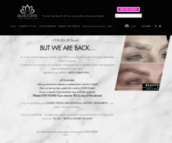 Beautopialashandbrow.com(Brow & Lash Services) Screenshot