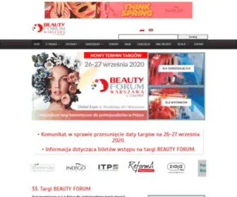 Beauty-Fairs.com.pl(Najważniejsze wydarzenie dla profesjonalistów) Screenshot
