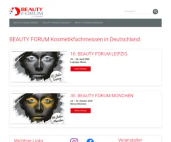 Beauty-Fairs.de(BEAUTY FORUM Messen) Screenshot
