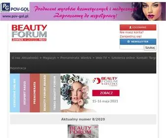 Beauty-Forum.com.pl(BEAUTY FORUM kosmetyka profesjonalna) Screenshot